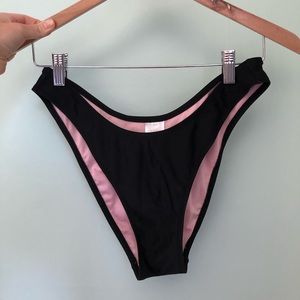 Sz L high leg scoop cheeky bikini bottoms
